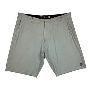 Scales Greenish-Gray Stretch Hybrid All Tides Walkshort Shorts  Men's Size 42
